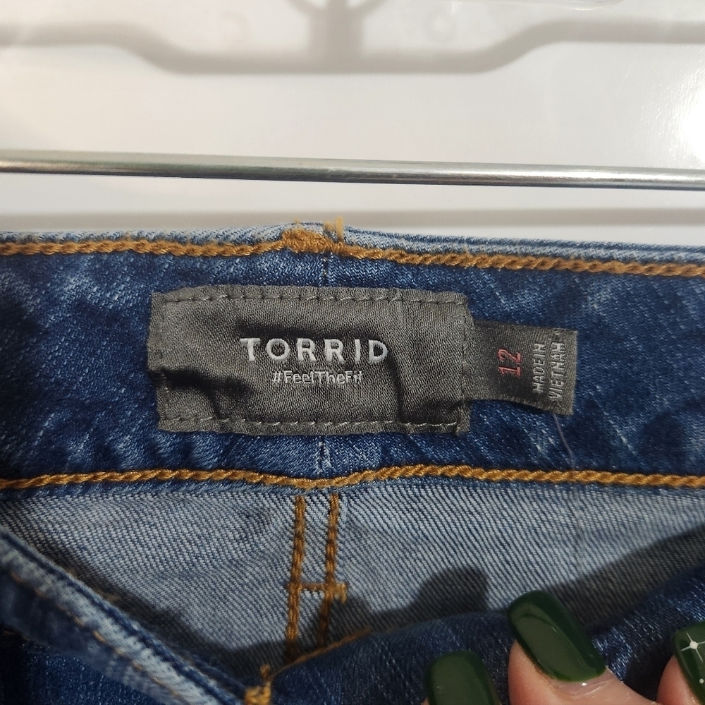 NWT, Denim Button-Front Skirt, Size 12 - Picture 2 of 5